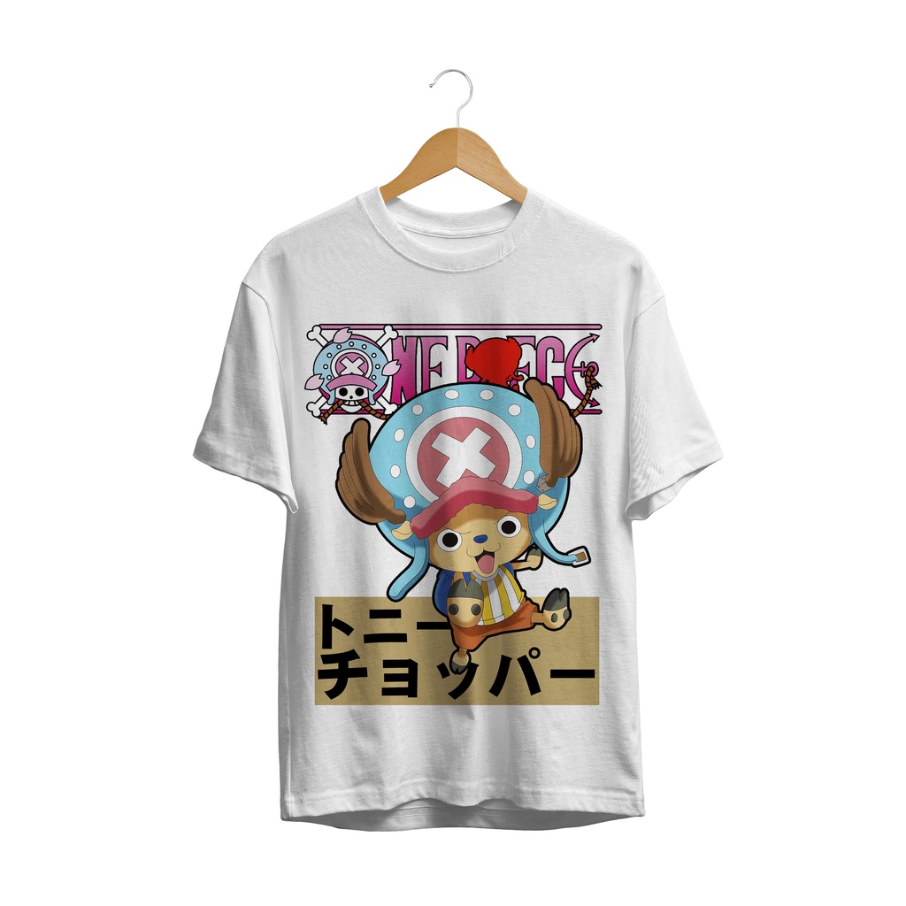 BAJU KAOS DISTRO SERIES ANIME CHOPPER ONE PIECE STRAW HAT PIRATES MANGA JEPANG