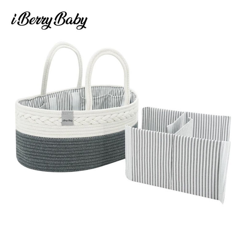 iBerry My Size Multipurpose Caddy Bag dengan Tutup Diaper Tas Stroller Organizer Baby Perlengkapan Anak Bayi Storage with Flap Closure