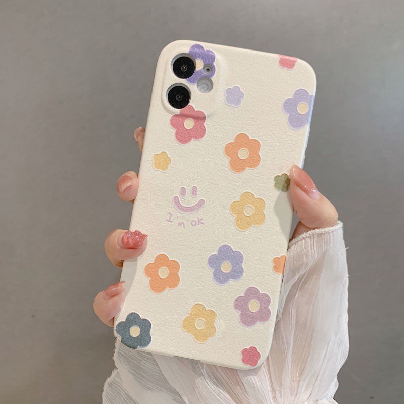 IPhone 7 8Plus SE X XS XR XSMAX 11 11pro 11promax 12 12 13 promax Anti-fall Smiley Soft Phone Case