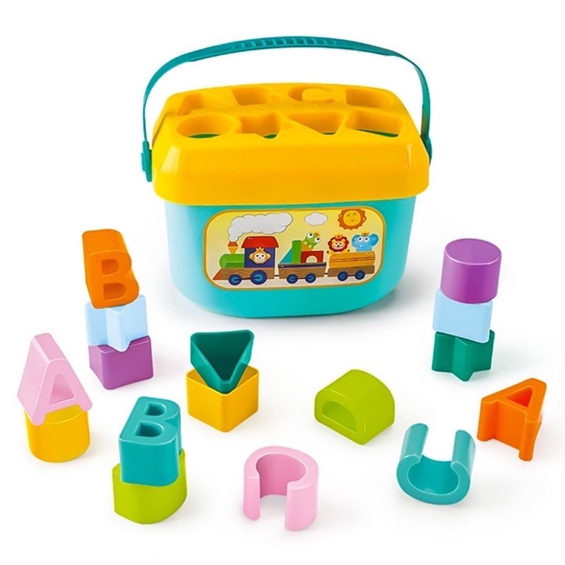 Baby Blocks Puzzle Box - Mainan Edukasi Anak - Bayi Toddler - Education Toy Myownflashcards Busy Box