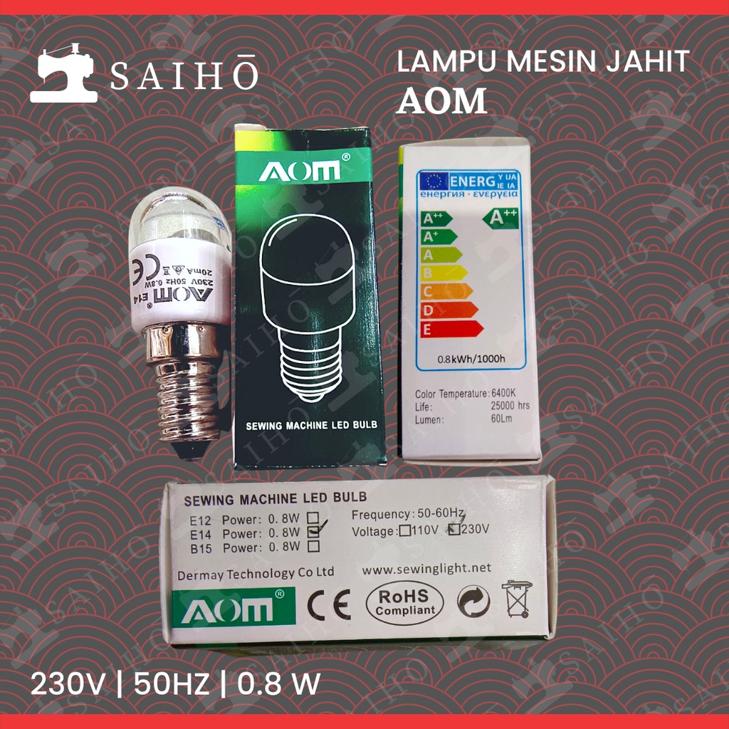 [AOM] Lampu Bohlam LED Mesin Jahit 0.8 W