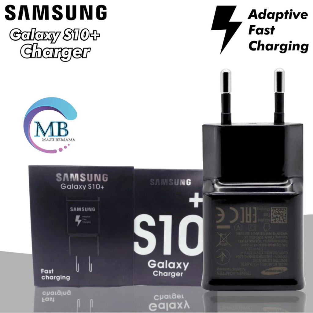 BM003 S10+ batok kepala adapter Cashan charger original Samsung 3A Fast charcing pengisian cepat MB831