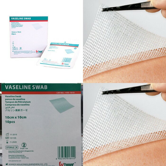 Vaseline Swab 10x10 Cm/ Kasa Steril Vaseline Swab