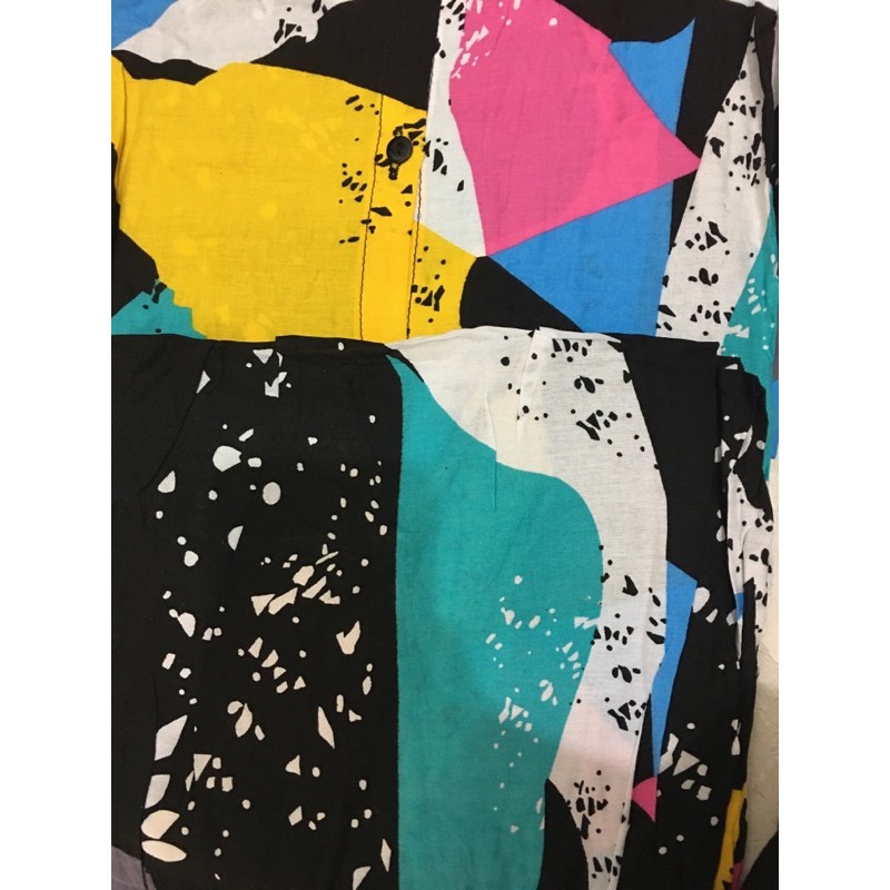 TIE DYE PIYAMA SET / ONE SET MOTIF TERBARU HITS / SETELAN WANITA DEWASA BISA COD-HITAM MOTIF CORAK