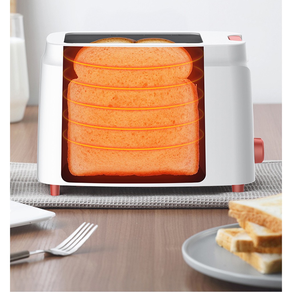 Alat Pemanggang Roti Bread Toaster - DEM-SL261 - White