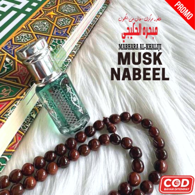 Parfum Arab/Minyak Wangi/Musk Nabeel/Asli Murni Non Alkohol/Mabhara Al Khaliji