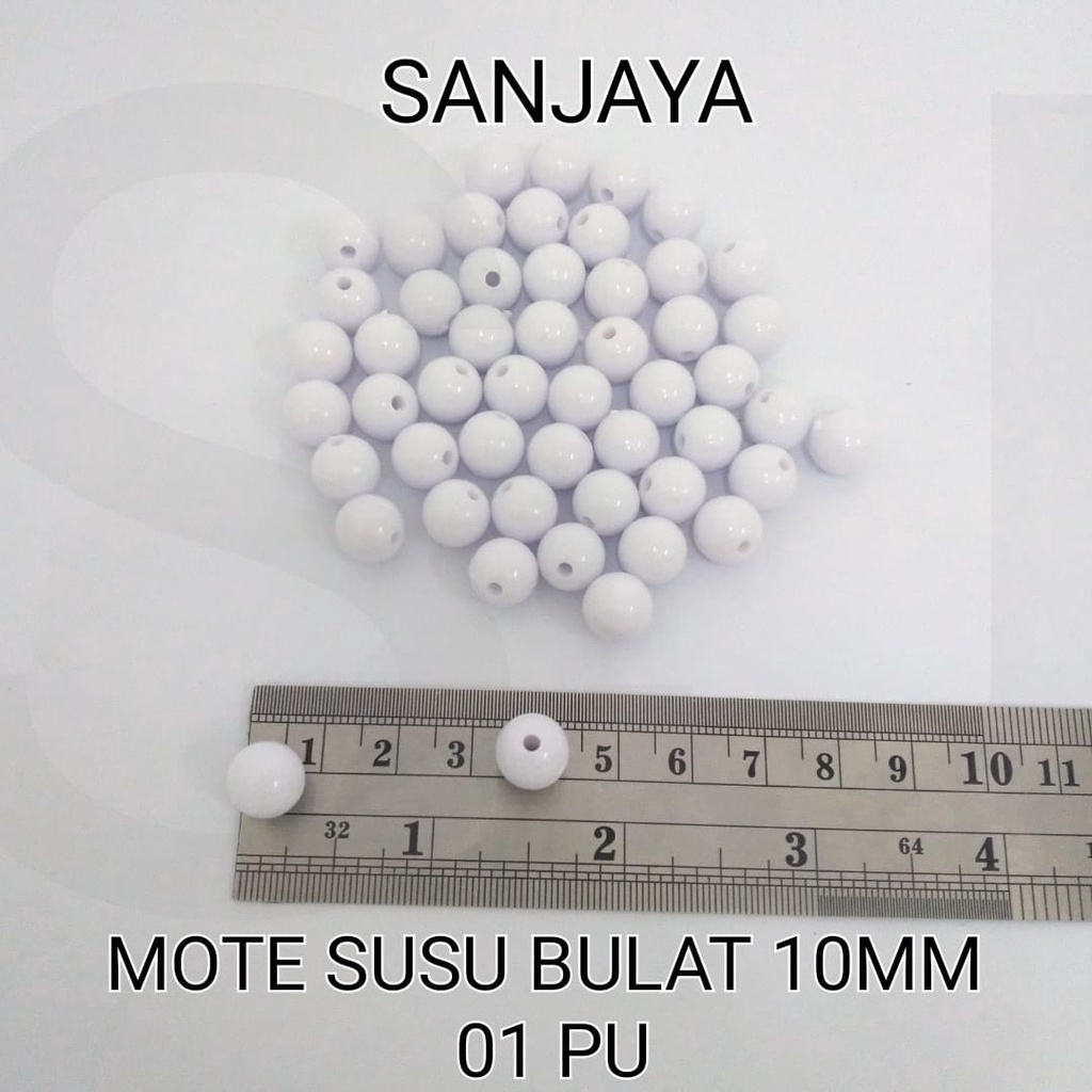 MOTE SUSU / MANIK SUSU / MANIK SUSU PASTEL / MOTE BULAT / MANIK BULAT / MANIK SUSU BULAT / MOTE SUSU BULAT 10MM