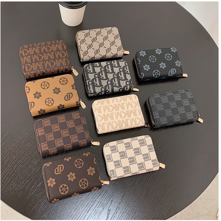 Dompet Wanita Lipat Motif Fashion Berbahan Kulit PU Import Korea