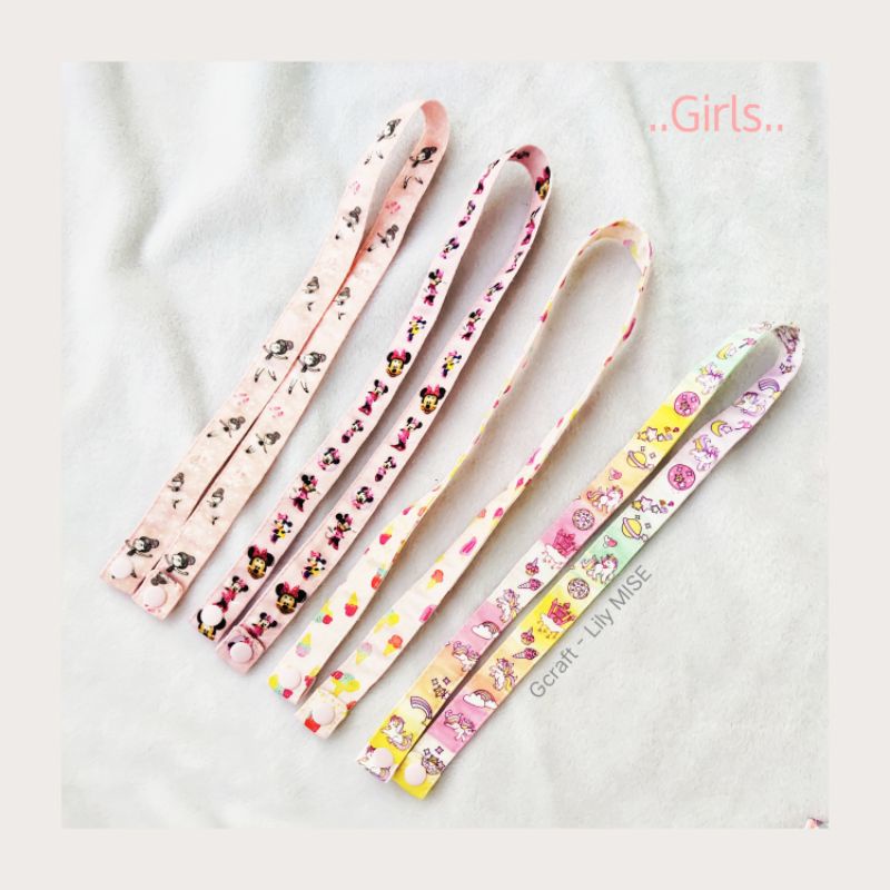 

Lanyard masker printing/ tali masker kain - girl