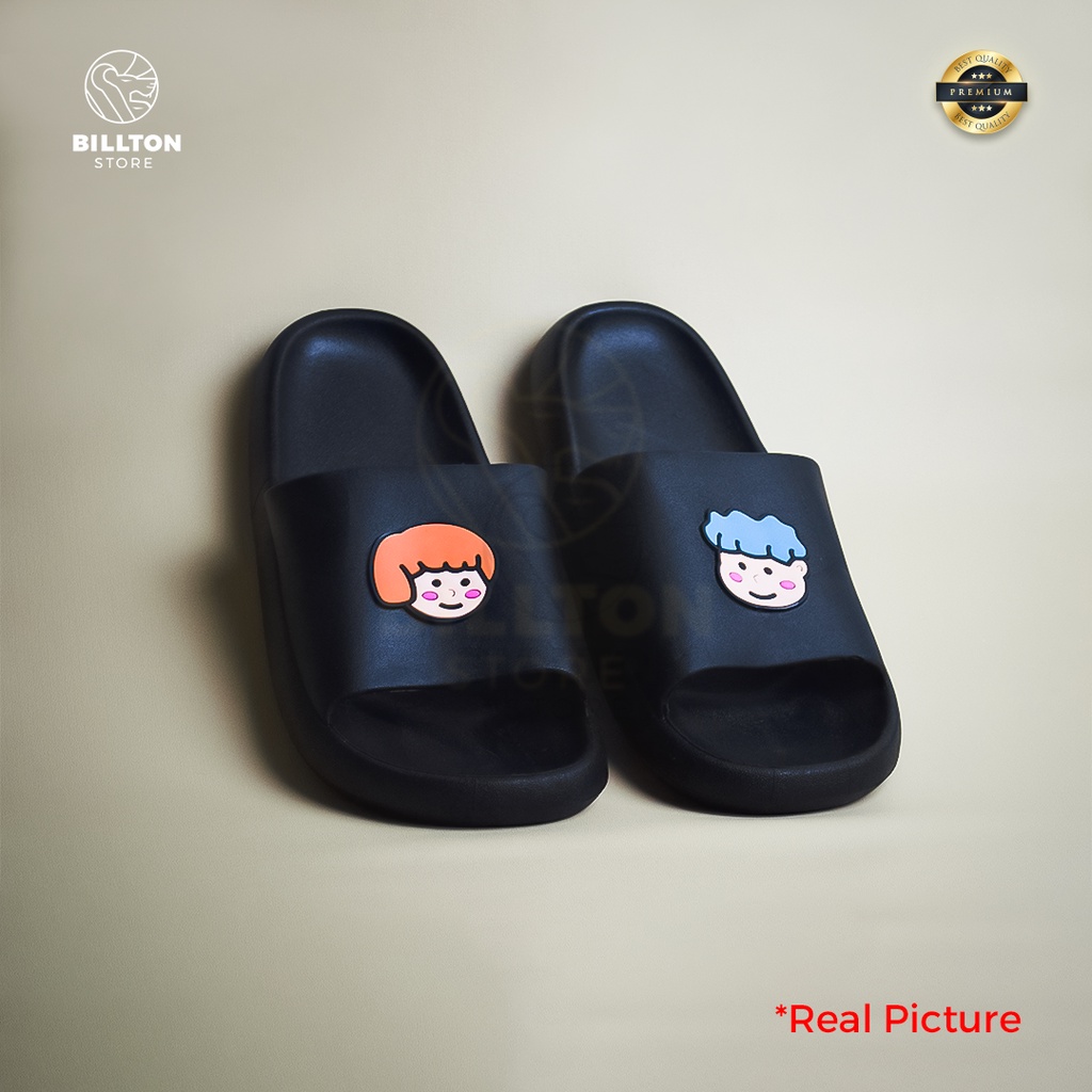 Sandal Karet Selop Wanita Slip On Cute Empuk Premium &amp; Tebal