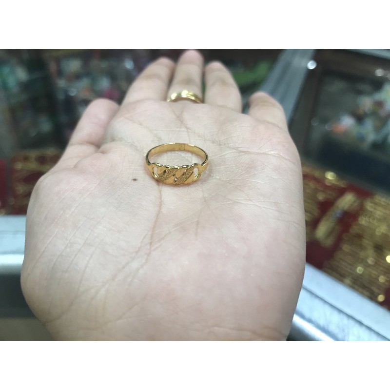 cincin rante emas muda {kdr-+15%} (1gram) [uk7,8]