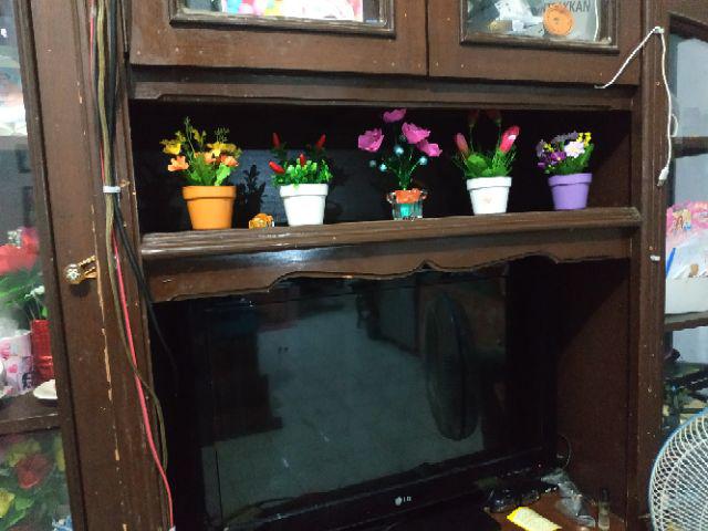 Pot + Bunga Hias Bunga Palsu Bunga Plastik Bunga Artifisial Bunga Hiasan Rumah Shabby Lover