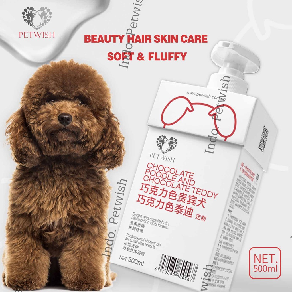 Petwish Shampo Anjing 500ML - Chocolate Teddy &amp; Poodle - Dog Shampoo