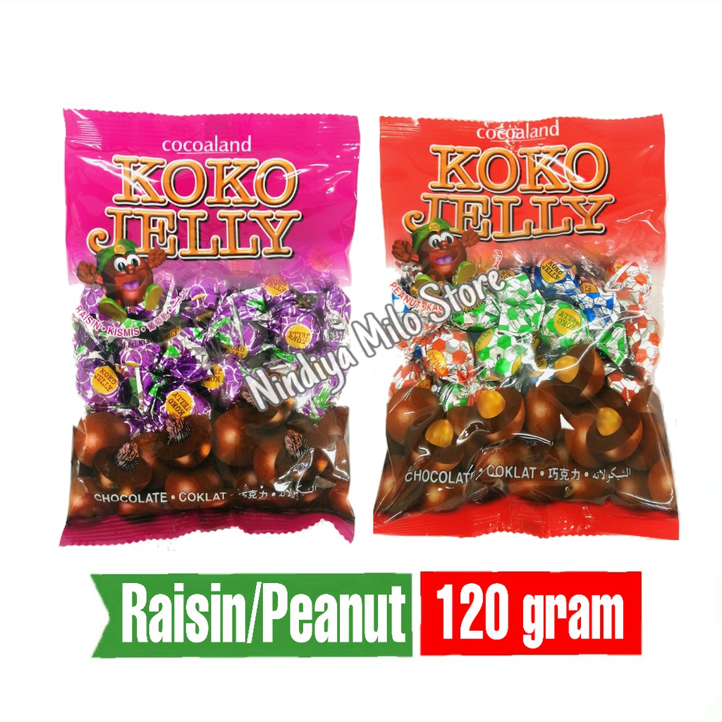 

Cocoaland Koko Jelly Peanut, Raisin 120 gram