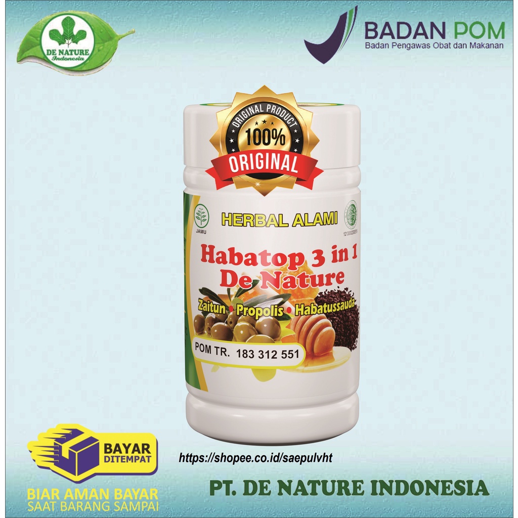 HABATOP Obat kesemutan Habatop paling ampu original De Nature