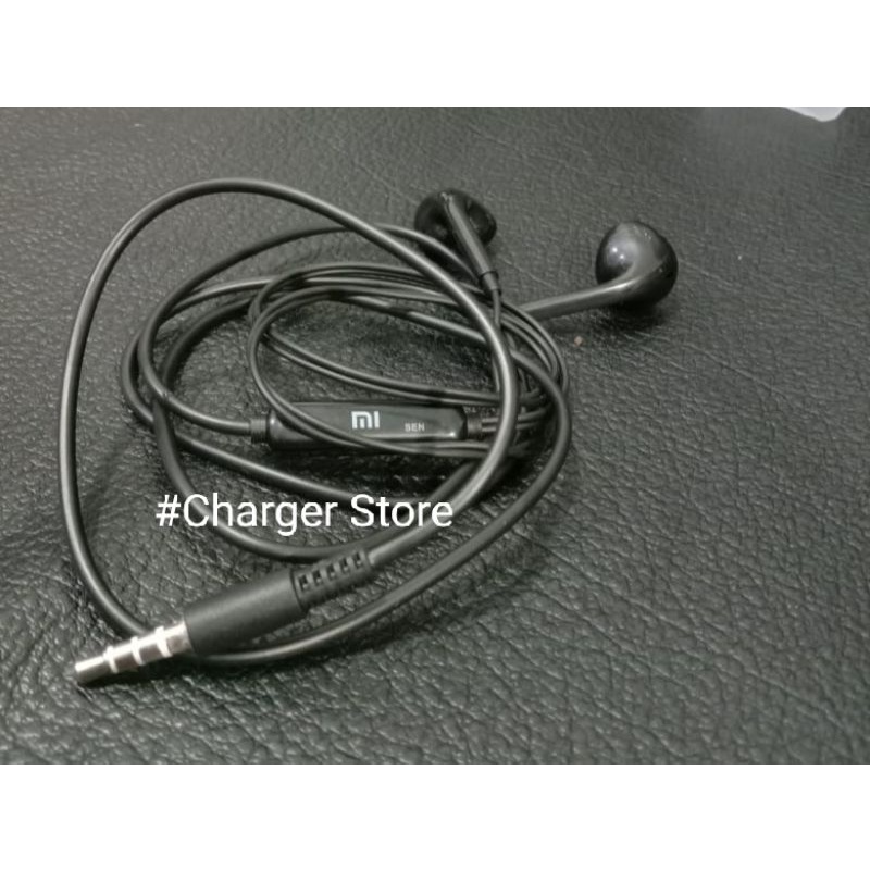 Headset Xiaomi ORIGINAL Black / Handsfree Original Xiaomi Super BASS Hitam