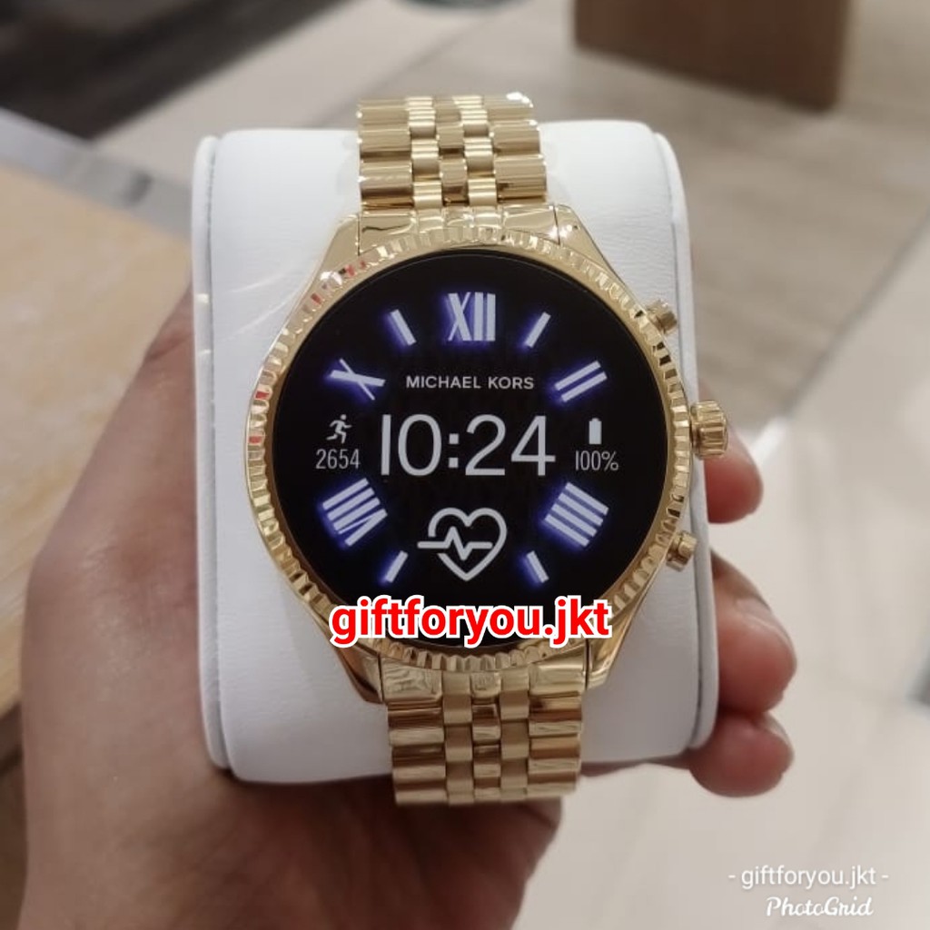Michael Kors Smartwatch Lexington 2 Gold Tone Jam Tangan Wanita Branded MK Original