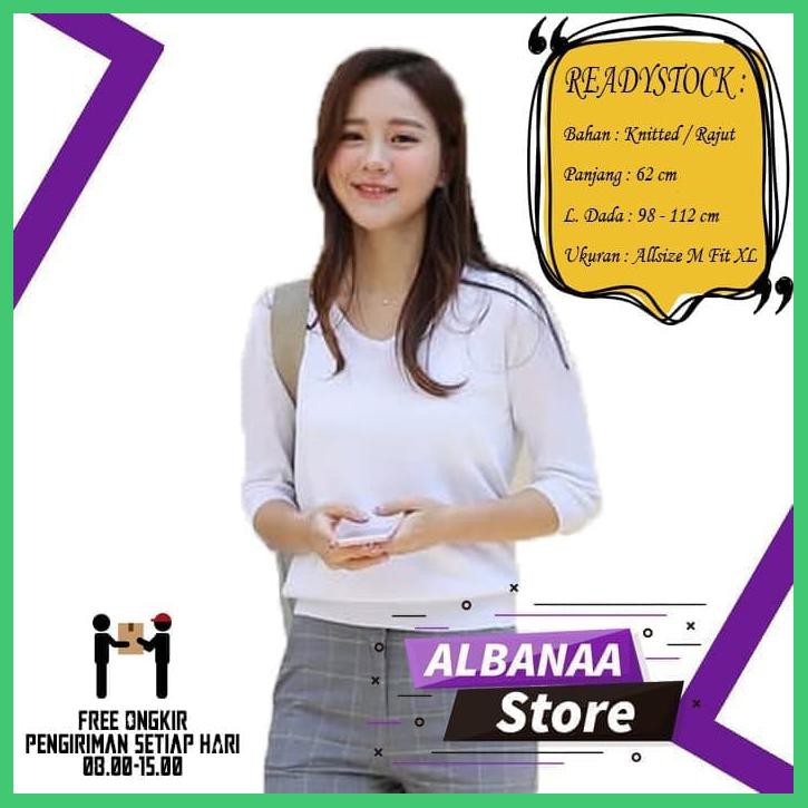 BAJU ATASAN WANITA BLOUSE WANITA KOREA PUTIH TERBARU