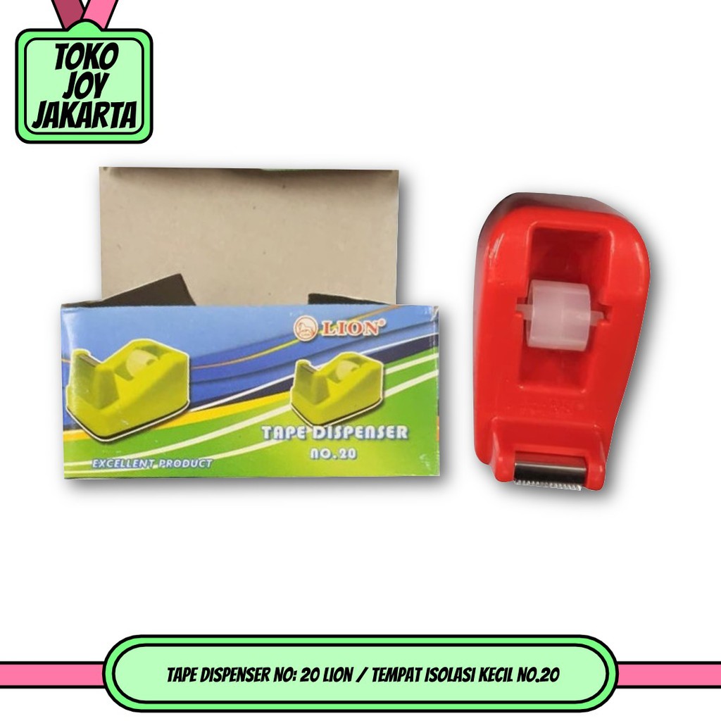 

Tape Dispenser No: 20 Lion / Tempat Isolasi Kecil no.20