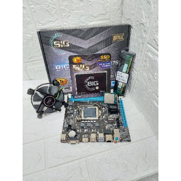 Paket Core i5 Ram 4Gb Ssd 128Gb ( Mobo H61 BIGCOM + Proc core i5 3470 + Ram 4Gb + Ssd 128Gb )