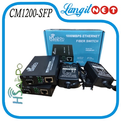 HSAIRPO CM1200-SFP 1.25Gb MEDIA CONVERTER (TANPA SFP)