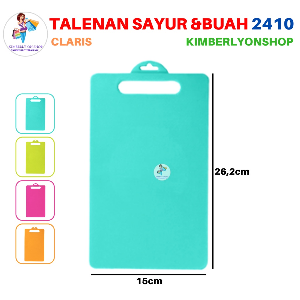 Talenan Plastik Anti Bacterial Delica Cutting Board 2410 Claris