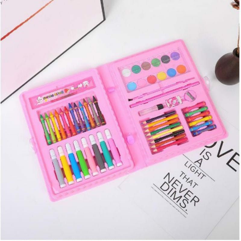 

Crayon set 68pcs/alat mewarnai utk anak/atk/alat melukis gambar