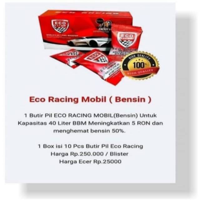 Eco racing mobil