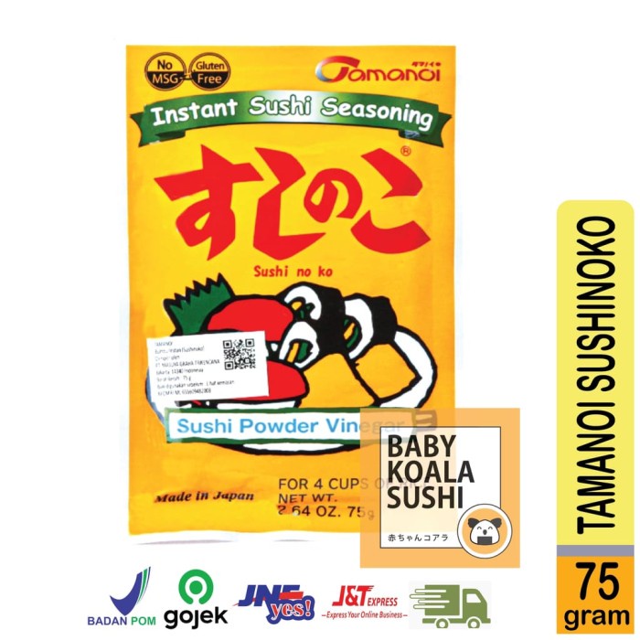 

Tamanoi Sushinoko Bumbu Nasi Sushi Cuka Instan Vinegar Powder Rice 086