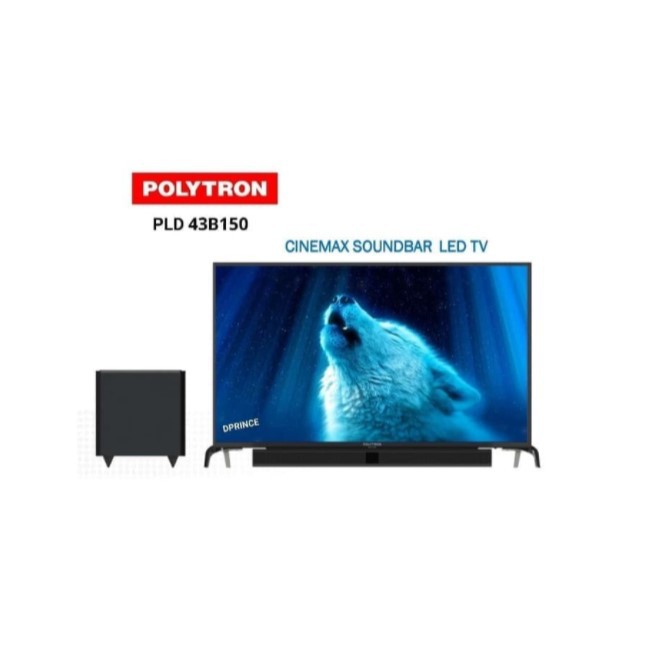 Polytron LED TV 43&quot; + Sound Bar 43B150 PROMO MURAH GARANSI RESMI