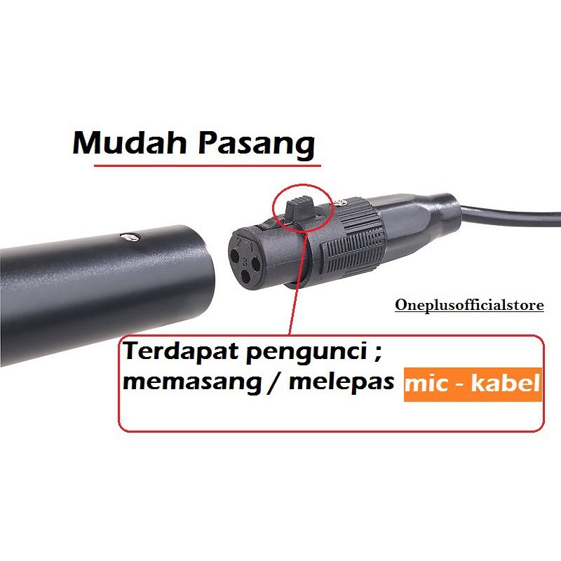 Microphone Kabel Colokan Kecil Besar Karaoke Buat Speaker