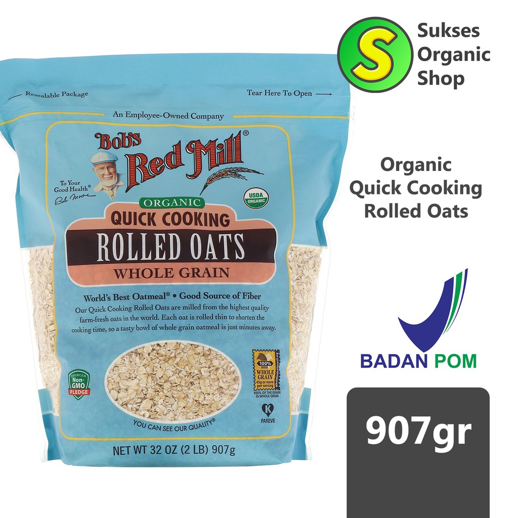 

Quick Cooking Rolled Oats Organic | Bob's Red Mill | 907gr