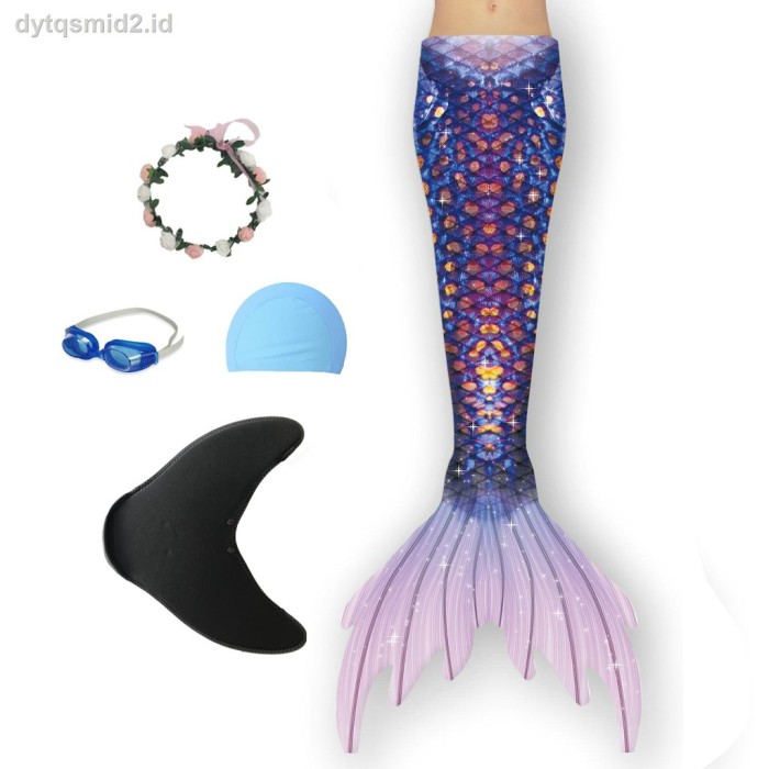 Kostum Cosplay Halloween Model Ekor Mermaid Untuk Anak/Dewasa