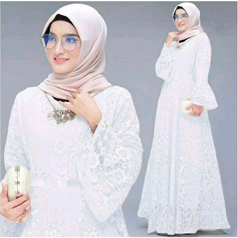 MAXI YUNITA BRUKAT TULANG PREMIUM / GAMIS PESTA BRUKAT/GAMIS KONDANGAN / GAMIS ACARA PESTA MURAH