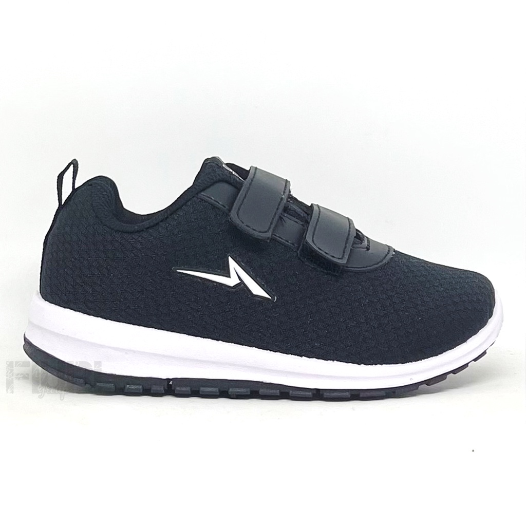 FIURI - ANDO ORIGINAL -  NITTA BSC LIAM PINO VIANY PEREKAT 29-40 HITAM PUTIH - SEPATU SNEAKERS KANVAS SOL KARET ANAK KECIL PEREMPUAN  - SEPATU KETS LUCU FASHION TRENDY - SEPATU SEKOLAH PAUD TK SD KRETEKAN PEREKAT CEWEK MURAH PROMO DISKON BONUS KAOS KAKI