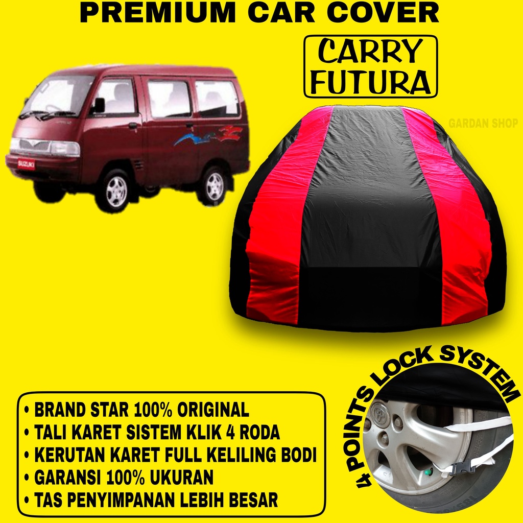 Body Cover MINIBUS CARRY FUTURA Sarung MERAH Penutup Pelindung Bodi Mobil Carry Zebra PREMIUM Cover