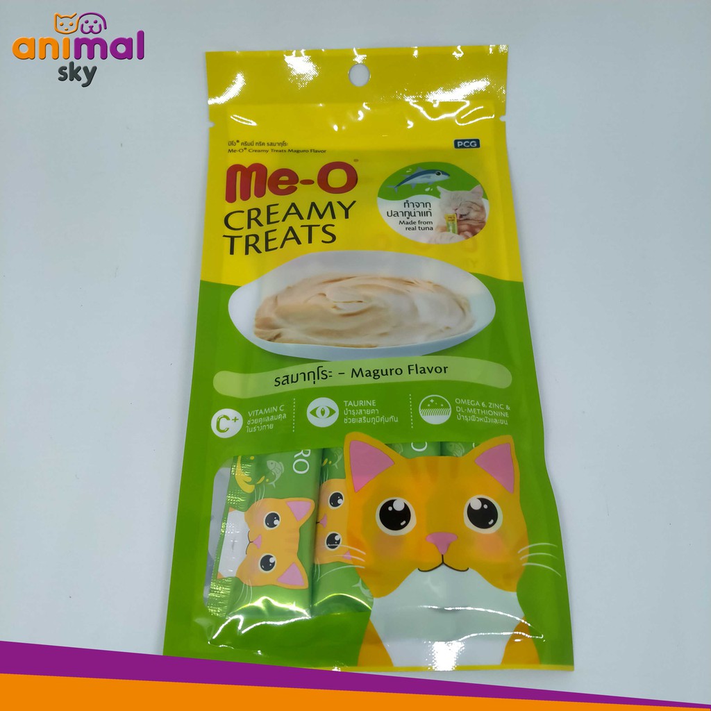 Snack Kucing Meo / Meo Creamy Treats Maguro Flavor / Meo Cat Food isi 4 / Original Murah Mutu Terbai