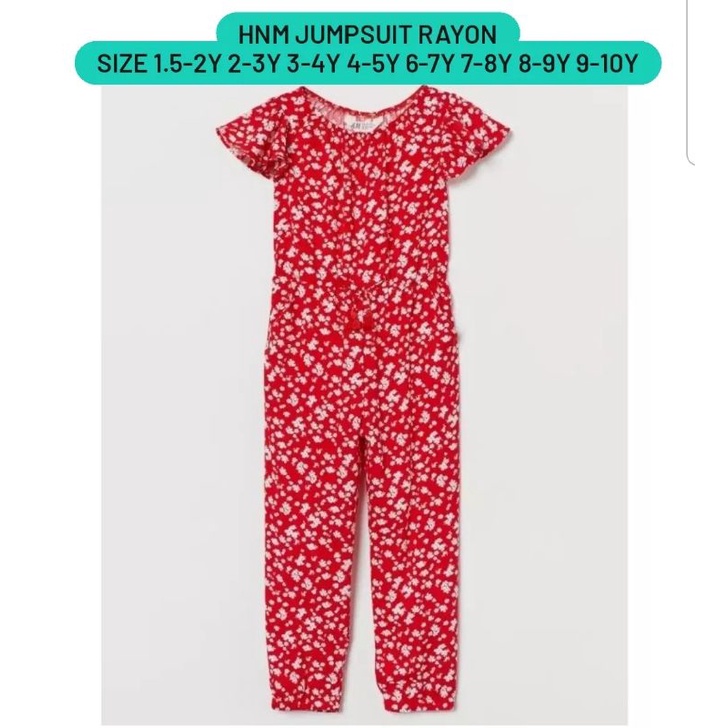 HnM jumpsuit rayon anak