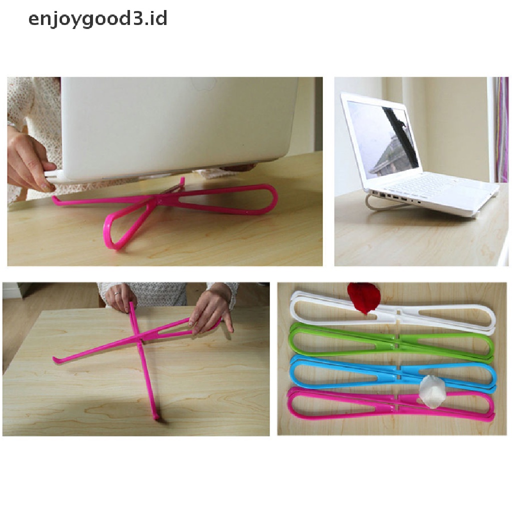 (Id) 1pc Stand Laptop Portable Bahan Plastik