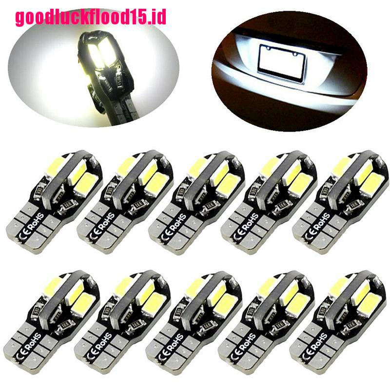 {LUCKID}10PCS Canbus T10 194 168 W5W 5730 8 LED SMD White Car Side Wedge Light Lamp