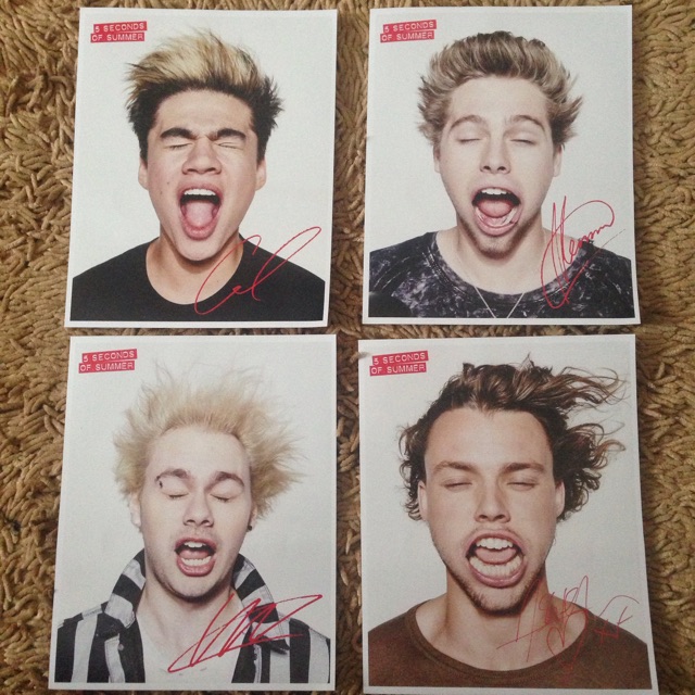 5 Seconds Of Summer Lithograph / Photocard - OFFICIAL