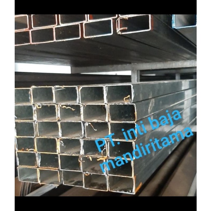 HOLLOW Galvanis 20 x 20 x 1,5mm x 6M FULL (pipa kotak Galvanis)