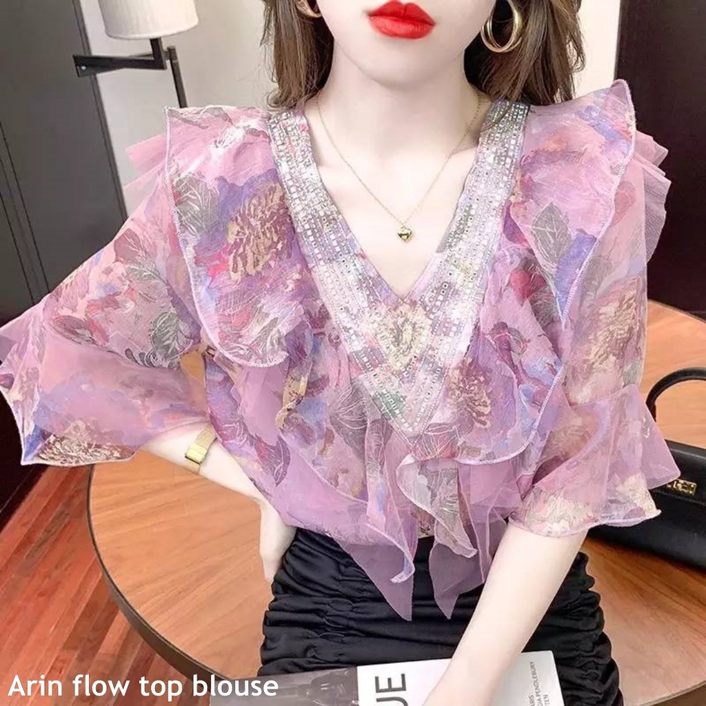 Arin flow top blouse - Thejanclothes