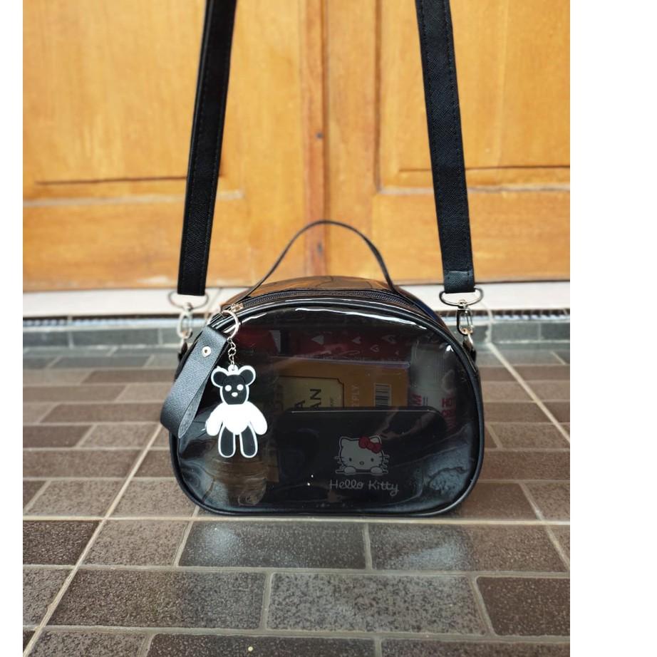 HOT PROMO tas mika pvc selempang anisa (free gantungan) new