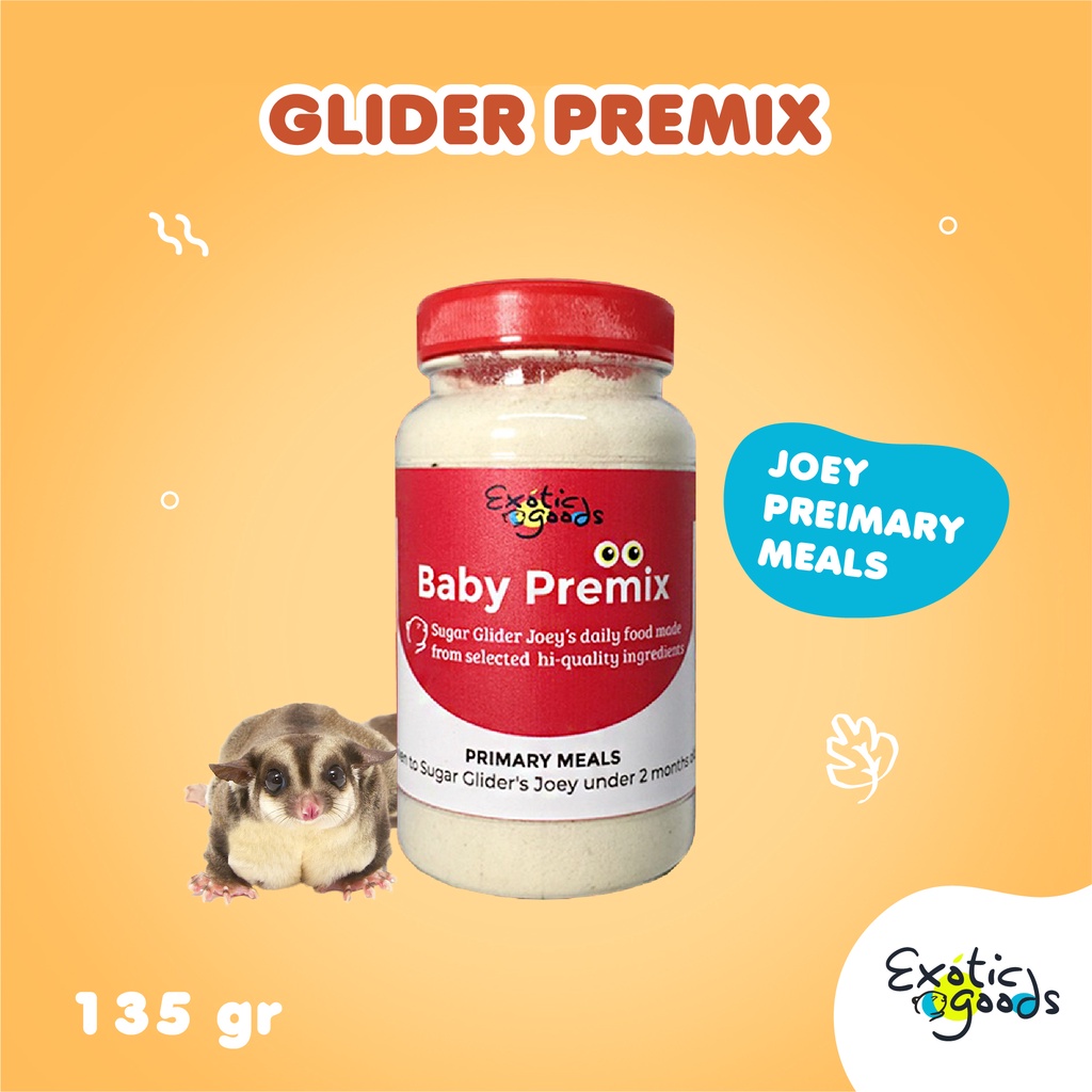 BABY PREMIX 135gr MAKANAN JOEY BUBUR JOEY MAKANAN SUGAR GLIDER JOEY