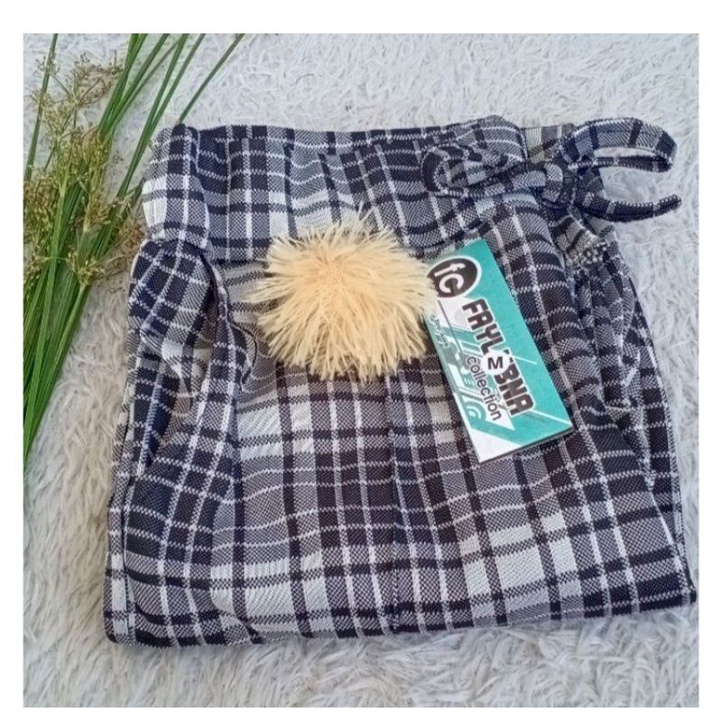 CELANA BAGGY MOTIF KOTAK TARTAN ANAK