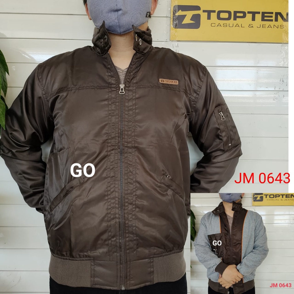 gof TA TOPTEN JAKET PARASUT Cowok Casual Jaket Pria Tebal Cowok Baru