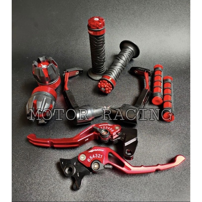 PROGUARD ROBOT BAHAN LOGAM BABET + HANDLE REM NMAX-VIXION-VARIO + HANDGRIP RING + JALU AS + KARET HANDLE REM