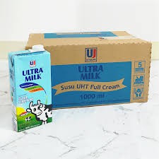 1000ml / 1 Liter Fullcream / Cokelat UHT Ultra Milk Perkarton Isi 12