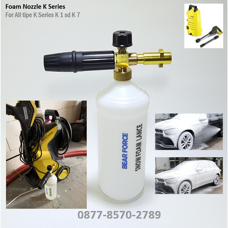 BearForce Snow Foam Lance Nozzle Cannon for Karcher K1 K2 K3 K4 K5 Jet Cleaner High Pressure Washer